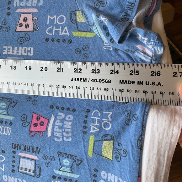 Secret Treasures Women Sleepwear Dress size 2X/3X (20w-24w) Coffee Knee Blue - Picture 4 of 6